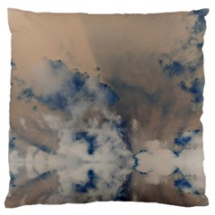 Deep Time Clouds Large Flano Cushion Case (one Side) by LoolyElzayat