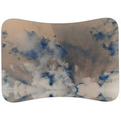 Deep Time Clouds Velour Seat Head Rest Cushion by LoolyElzayat