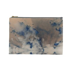 Deep Time Clouds Cosmetic Bag (large) by LoolyElzayat