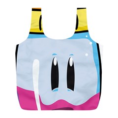 Purp Baby Bottle Full Print Recycle Bag (l) by grimelab