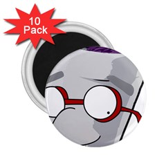 Purple Cup Nerd 2 25  Magnets (10 Pack)  by grimelab