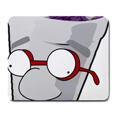 Purple Cup Nerd Large Mousepads by grimelab