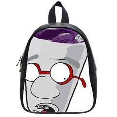 Purple Cup Nerd School Bag (small) by grimelab