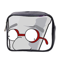 Purple Cup Nerd Mini Toiletries Bag (two Sides) by grimelab