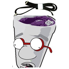 Purple Cup Nerd Shoulder Sling Bag by grimelab