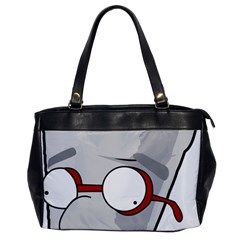 Purple Cup Nerd Oversize Office Handbag by grimelab