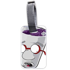 Purple Cup Nerd Luggage Tags (two Sides) by grimelab