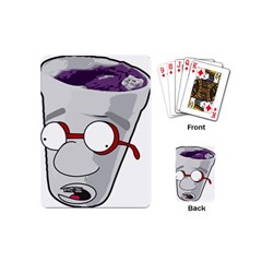 Purple Cup Nerd Playing Cards (mini) by grimelab