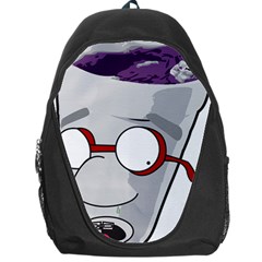 Purple Cup Nerd Backpack Bag by grimelab