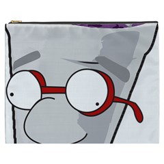 Purple Cup Nerd Cosmetic Bag (xxxl) by grimelab