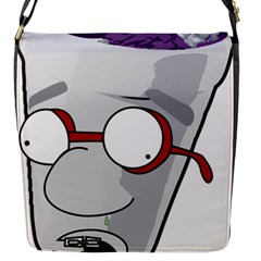 Purple Cup Nerd Flap Closure Messenger Bag (s)