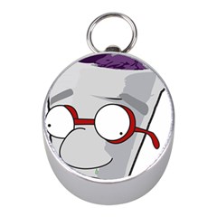 Purple Cup Nerd Mini Silver Compasses by grimelab