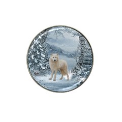 Wonderful Arctic Wolf In The Winter Landscape Hat Clip Ball Marker (10 Pack) by FantasyWorld7