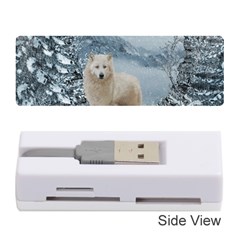 Wonderful Arctic Wolf In The Winter Landscape Memory Card Reader (stick) by FantasyWorld7