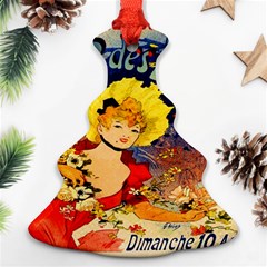 Jules Chéret Christmas Tree Ornament (two Sides) by ArtworkByPatrick