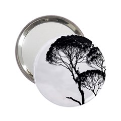 Silhouette Photo Of Trees 2.25  Handbag Mirrors