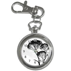 Silhouette Photo Of Trees Key Chain Watches