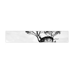 Silhouette Photo Of Trees Flano Scarf (Mini)