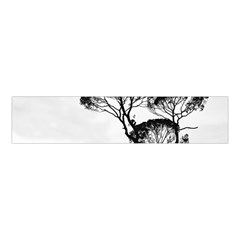 Silhouette Photo Of Trees Velvet Scrunchie