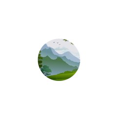 Forest Landscape Photography Illustration 1  Mini Magnets