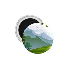 Forest Landscape Photography Illustration 1.75  Magnets