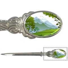 Forest Landscape Photography Illustration Letter Opener