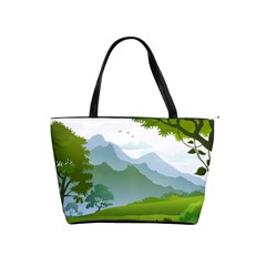 Forest Landscape Photography Illustration Classic Shoulder Handbag