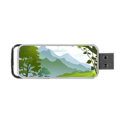 Forest Landscape Photography Illustration Portable USB Flash (Two Sides)