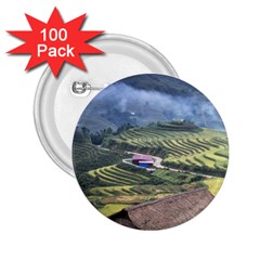 Rock Scenery The H Mong People Home 2.25  Buttons (100 pack) 