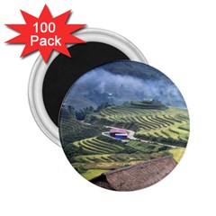 Rock Scenery The H Mong People Home 2.25  Magnets (100 pack) 