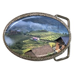 Rock Scenery The H Mong People Home Belt Buckles