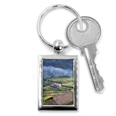 Rock Scenery The H Mong People Home Key Chains (Rectangle) 