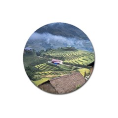 Rock Scenery The H Mong People Home Magnet 3  (Round)