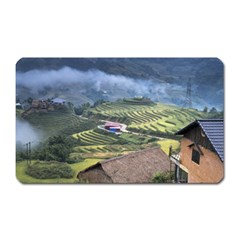 Rock Scenery The H Mong People Home Magnet (Rectangular)