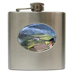 Rock Scenery The H Mong People Home Hip Flask (6 oz)