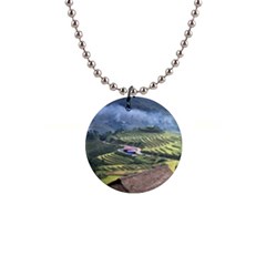 Rock Scenery The H Mong People Home 1  Button Necklace