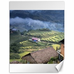 Rock Scenery The H Mong People Home Canvas 12  x 16 