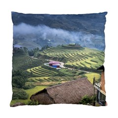 Rock Scenery The H Mong People Home Standard Cushion Case (One Side)