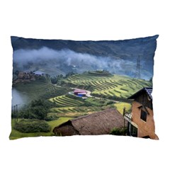 Rock Scenery The H Mong People Home Pillow Case