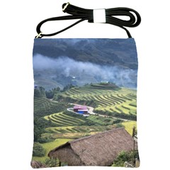 Rock Scenery The H Mong People Home Shoulder Sling Bag