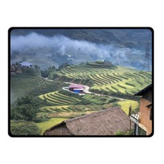 Rock Scenery The H Mong People Home Fleece Blanket (Small)