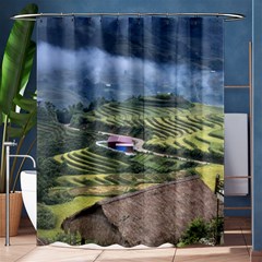 Rock Scenery The H Mong People Home Shower Curtain 60  x 72  (Medium) 