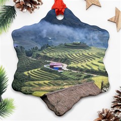 Rock Scenery The H Mong People Home Ornament (Snowflake)