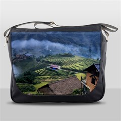 Rock Scenery The H Mong People Home Messenger Bag