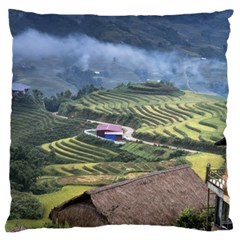 Rock Scenery The H Mong People Home Large Cushion Case (One Side)