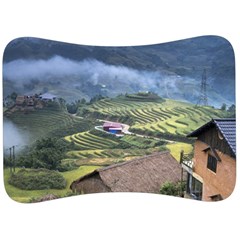 Rock Scenery The H Mong People Home Velour Seat Head Rest Cushion