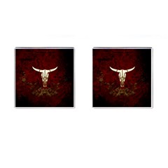 Awesome Cow Skeleton Cufflinks (square) by FantasyWorld7