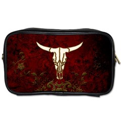 Awesome Cow Skeleton Toiletries Bag (two Sides) by FantasyWorld7