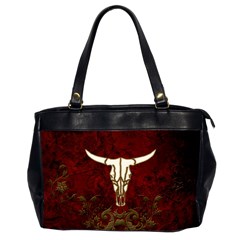 Awesome Cow Skeleton Oversize Office Handbag (2 Sides) by FantasyWorld7