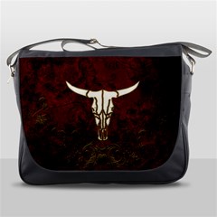 Awesome Cow Skeleton Messenger Bag by FantasyWorld7